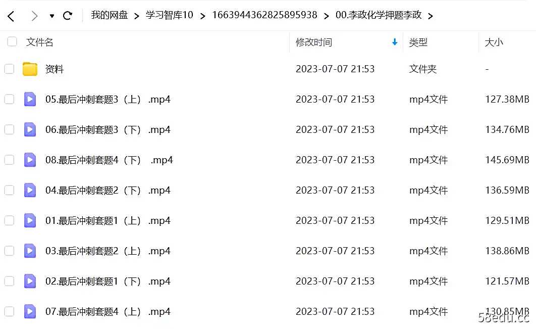 李政 2023高考化学化学押题|百度云网盘-不可思议资源网