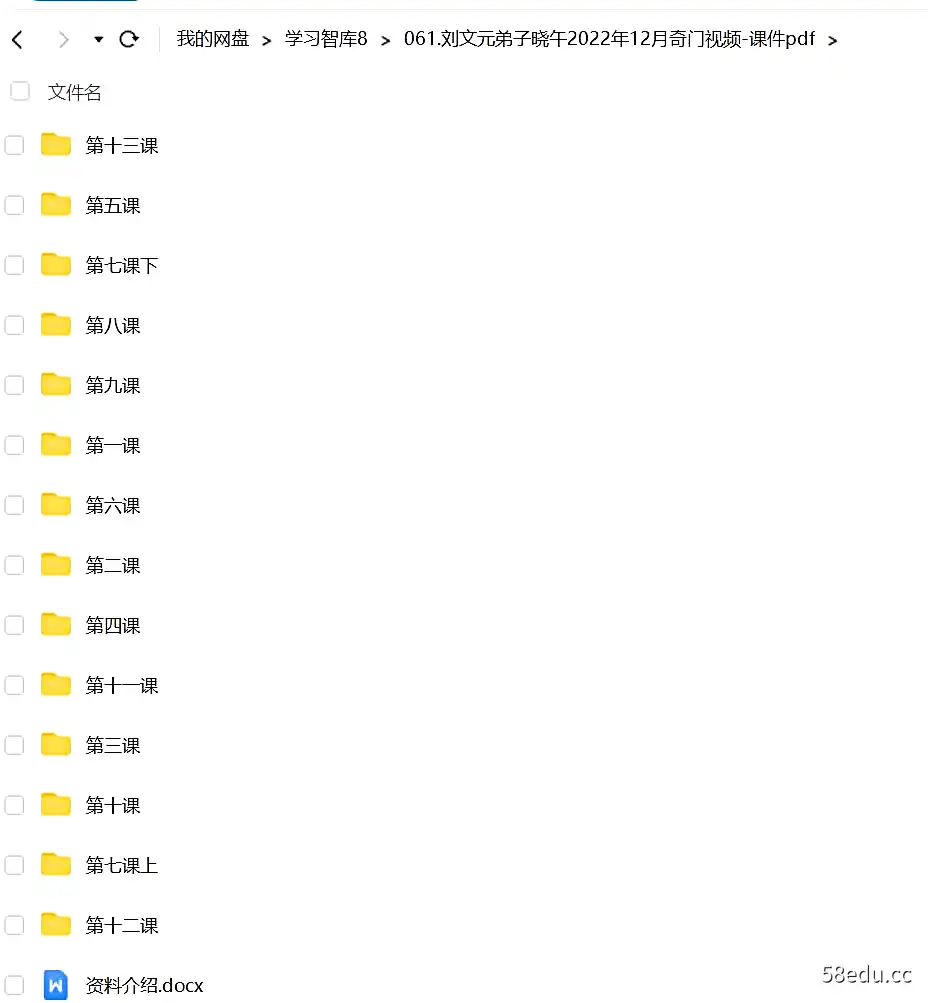 刘文元弟子晓午2022年奇门遁甲视频课程+pdf课件-不可思议资源网