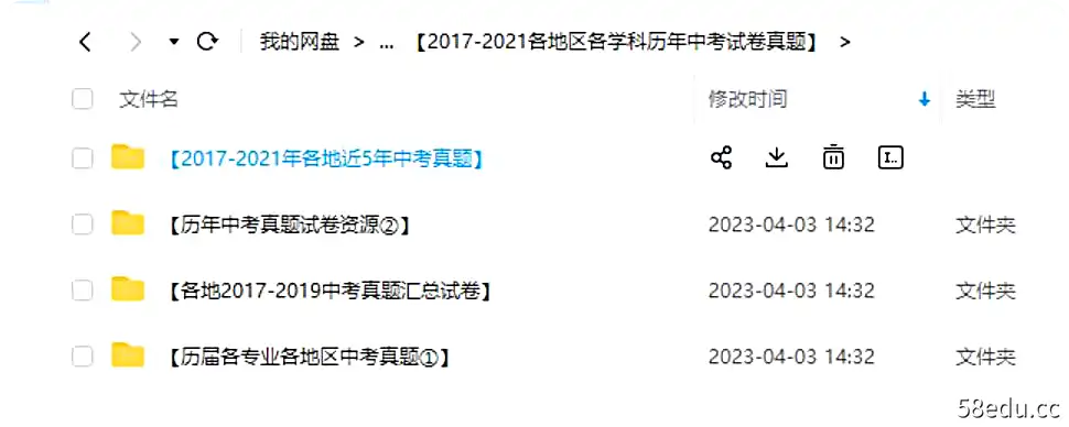 图片[2]-2017-2021各地区各学科历年中考试卷真题|百度云网盘-不可思议资源网