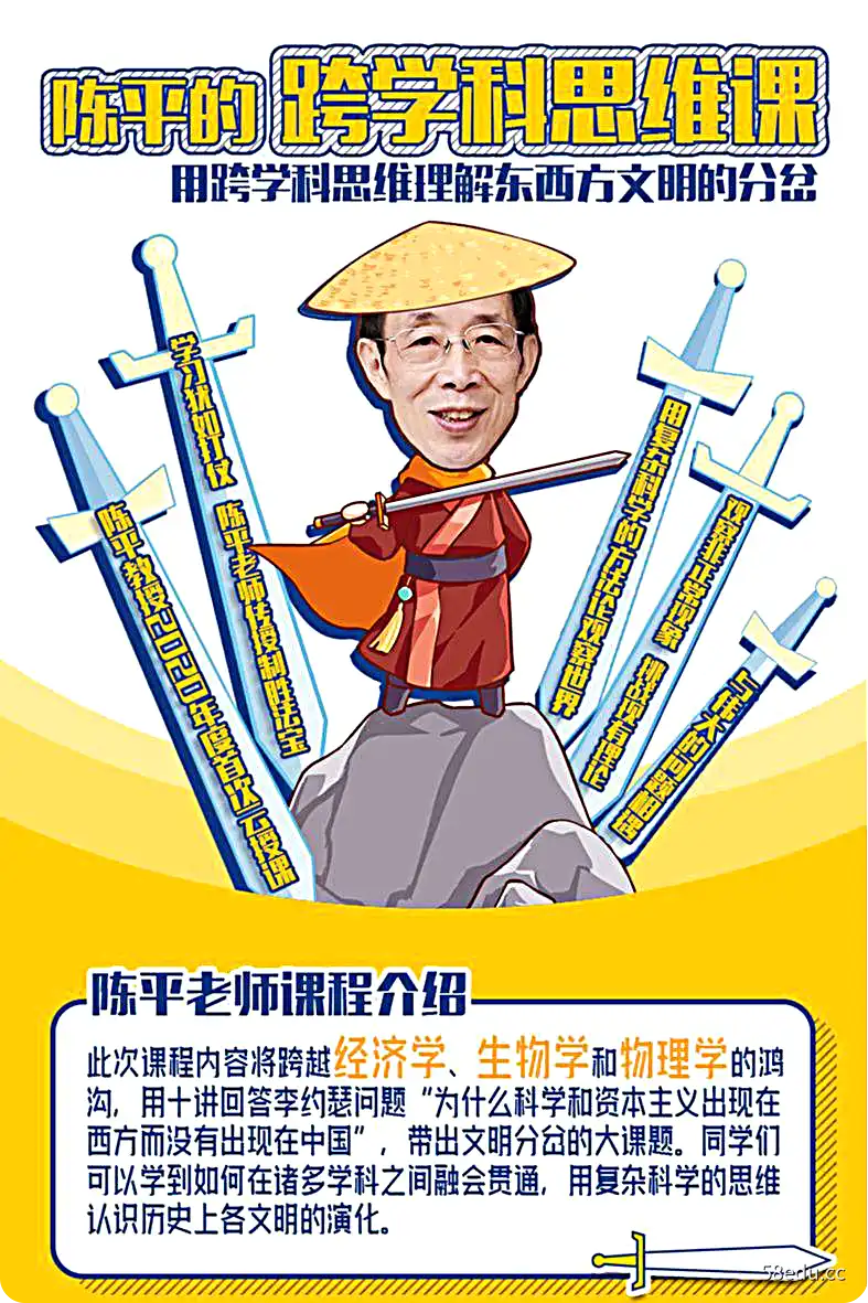 陈平 – 跨学科思维课 | 视频课程-不可思议资源网