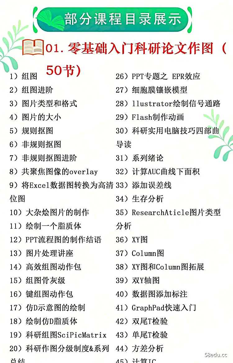 图片[5]-科研绘图科研教程sci ai c4dR语言 spss Origin GraphPad视频教程|科研绘图教程全家桶|百度网盘下载-不可思议资源网
