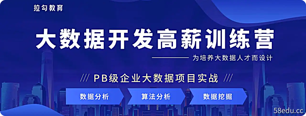 大数据开发高薪训练营 14期-不可思议资源网