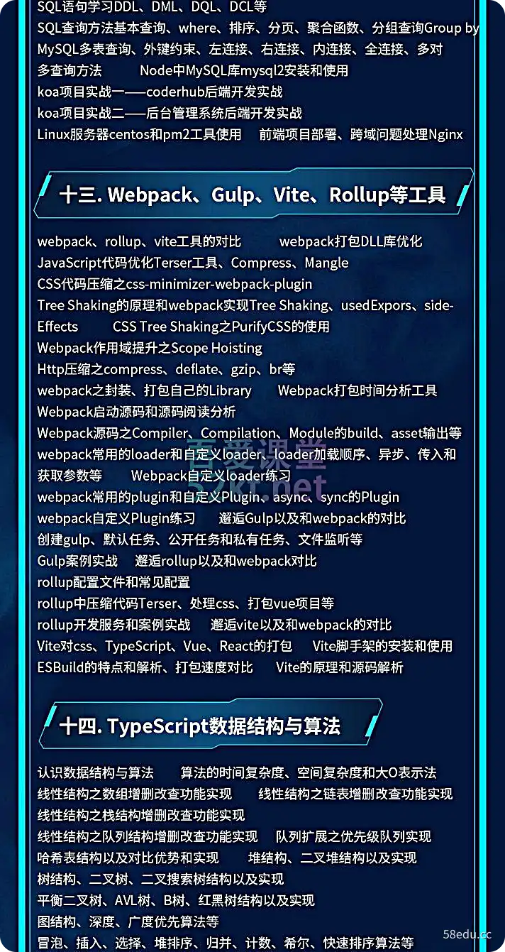 大神coderwhy全程面授[分段版] WEB前端在线系统课（20k+标准）