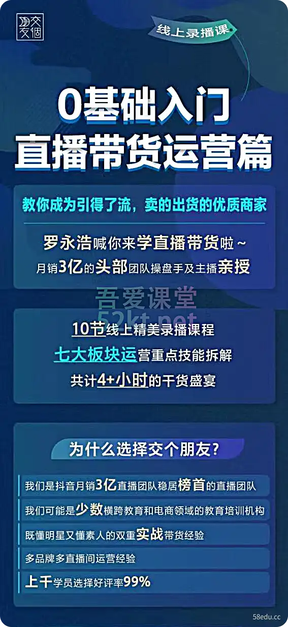 交个朋友【操作课】0基础介绍文章（在线课） )