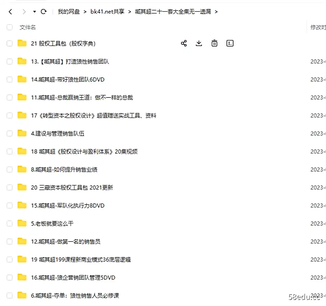图片[2]-臧其超最新合集股权激励与机制设计合伙人团队管理36招商业模式|臧其超二十一套大全集无一遗漏-不可思议资源网