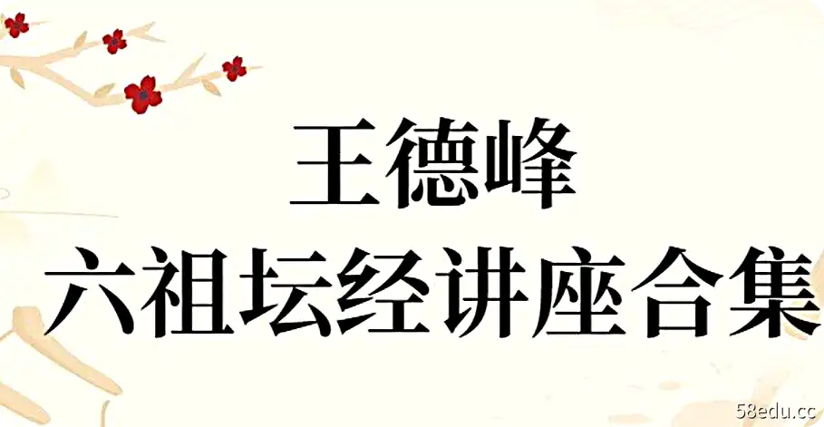 王德峰-六祖坛经合集（5集视频+87节音频）-不可思议资源网