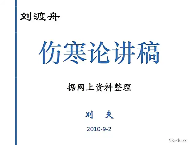 伤寒论：刘渡舟-北京中医药大学（全29集完整版+讲稿776页）-不可思议资源网