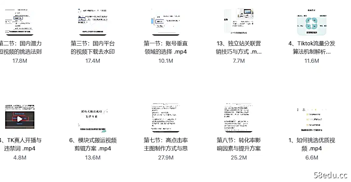 电商孵化中心·TikTok精品课程，价值4580元-不可思议资源网