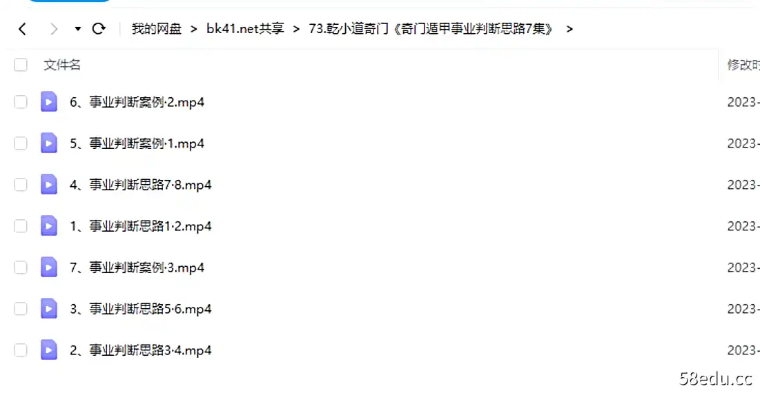 图片[2]-乾小道奇门《奇门遁甲事业判断思路》视频课7讲-不可思议资源网